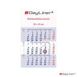 Speditőr naptár 1 tömb, 3 hónap Primus Club 300 × 480 mm, fehér lapokkal Fejrész üres Dayliner 2027. Író- irodaszer, papíráru Dayliner
