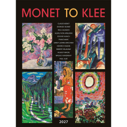 Falinaptár képes 420 × 560 mm, fehér lapokkal Monet to Klee Dayliner 2027. Író- irodaszer, papíráru Dayliner