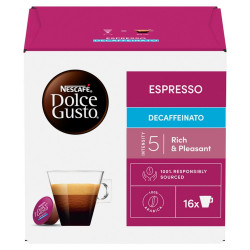 Kávékapszula, Nescafé Dolce Gusto Espresso koffeinmentes 16db kapszula Kapszulás kávék Nescafé