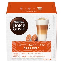 Kávékapszula, Nescafé Dolce Gusto Espresso Latte Macchiato, karamellás 8x2db kapszula Kapszulás kávék Nescafé