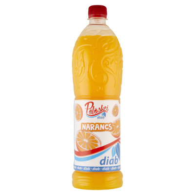 Gyümölcsszörp 1l, narancs diab Pölöskei DRS