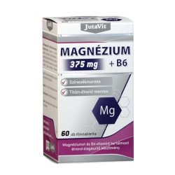 Magnézium 375mg + B6-vitamin tabletta 60db JutaVit Vitaminok, egészségmegőrzés JutaVit