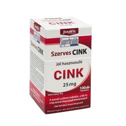 Cink szerves tabletta 100db JutaVit Vitaminok, egészségmegőrzés JutaVit