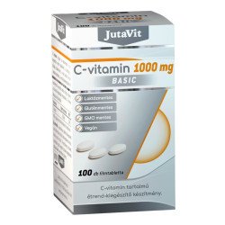 C-vitamin 1000mg Basic filmtabletta 100db JutaVit Vitaminok, egészségmegőrzés JutaVit