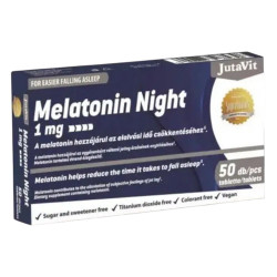 Melatonin Night 1mg tabletta 50db JutaVit Vitaminok, egészségmegőrzés JutaVit