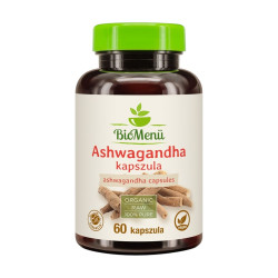 Ashwagandha bio kapszula 60db Biomenü Vitaminok, egészségmegőrzés BioMenü