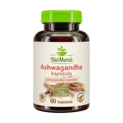Ashwagandha bio kapszula 60db Biomenü Vitaminok, egészségmegőrzés BioMenü