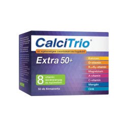 Kalcium + Mg + cink Extra 50+ 50db filmtabletta CalciTrio Vitaminok, egészségmegőrzés CalciTrio