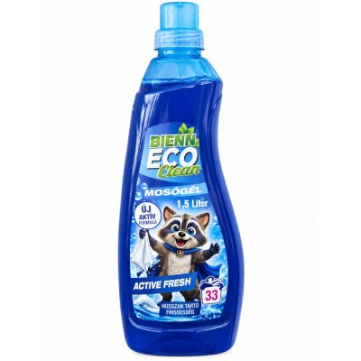 Mosógél 1,5 liter (33 mosás) Bienn Eco Clean Active Fresh