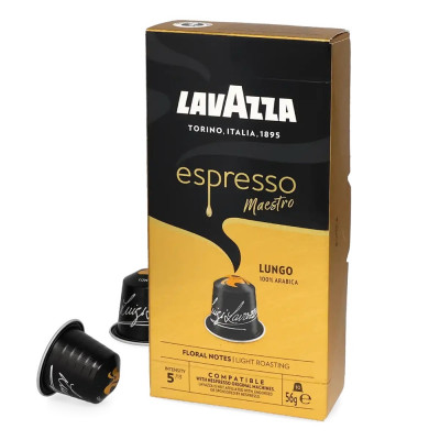 Kávékapszula, Nespresso kompatibilis, Lavazza Maestro Lungo, 10db kapszula