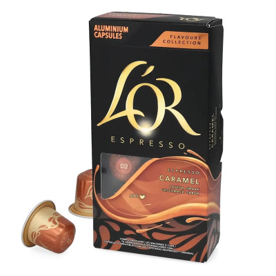 Kávékapszula, Nespresso kompatibilis, LOr Caramel, 10db kapszula