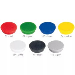 Mágnes 32mm 10db/csomag  kerek HM30 Franken zöld Irodatechnika, kellékei Franken