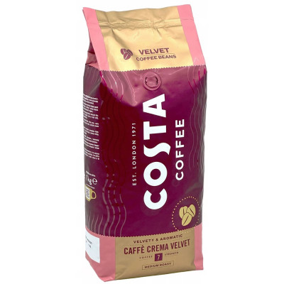 Kávé szemes, 1000g, Costa Coffee Caffé Crema Velvet
