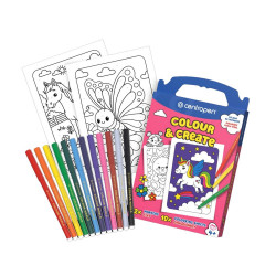 Filctoll készlet színezővel lányos Centropen Colour&Create 9350 12 klf. szín