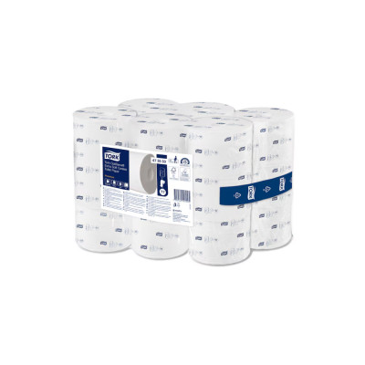 Toalettpapír 3 rétegű beslőmagos átmérő: 13 cm 550 lap/63,25 m/tekercs 18 tekercs/karton OptiServe® T7 Tork_472650 fehér