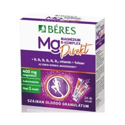 Magnézium B-Komplex Direkt 400mg granulátum 20 tasak Béres Vitaminok, egészségmegőrzés Béres
