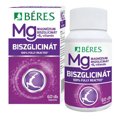 Magnézium-biszglicinát+B6 kapszula 60db Béres