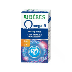 Omega-3 lágyzselatin kapszula 100db Béres Vitaminok, egészségmegőrzés Béres