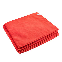 Törlőkendő mikroszálas 32 x 32 cm 300 g/m2 10 darab/csomag Bluering® Piros