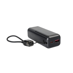 Powerbank, 10 000 mAh PD 20W 1xUSB-C + USB-A Platinet fekete
