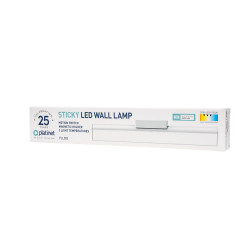 Lámpa LED mágneses tartóval és mozgásérzékelővel, 3 W, 2400 mAh Platinet fekete