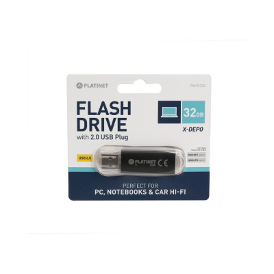 Pendrive 32Gb USB 2.0 Platinet X-Depo fekete