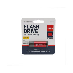 Pendrive 64Gb USB 2.0 Platinet X-Depo piros