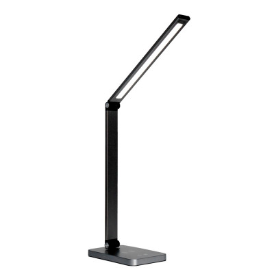 Asztali LED lámpa, aluminium 10 W, vezeték nélküli, szabályozható fényerővel és színhőmérséklettel Platinet ezüst