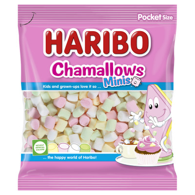 Pillecukor, 90g, Chamallows Minis Coloured, Haribo