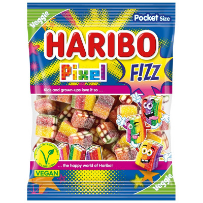 Gumicukor, 80g, Pixel Fizz, Haribo